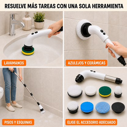 Cepillo Eléctrico Recargable para Limpieza